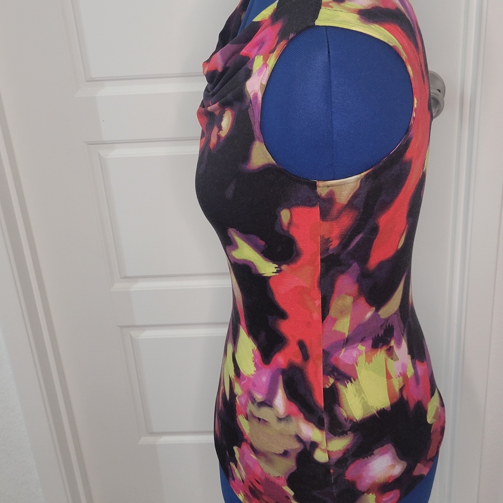 Kenar Black and Pink Multicolor Tank Top - Picture 5 of 5